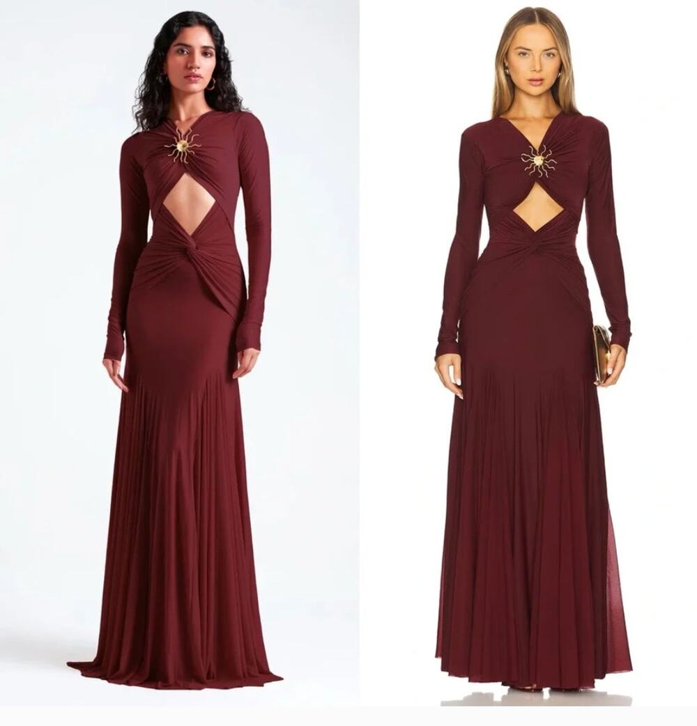 Deme by Gabriella Chantal Dress in Burgundy